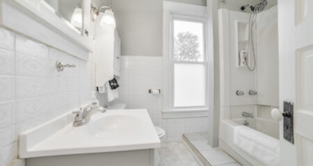 Bathroom of the Mississippi Queen rental home located in Southeast Missouri